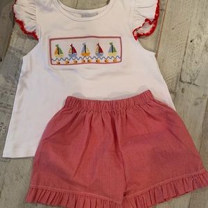 Little girls Smock Outfit